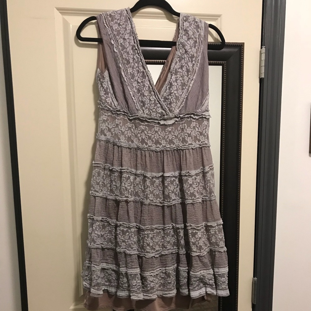 Max Studio Lilac Floral Dress - Picture 2 of 4